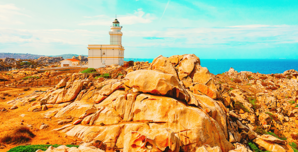 Lighthouse at capo testa