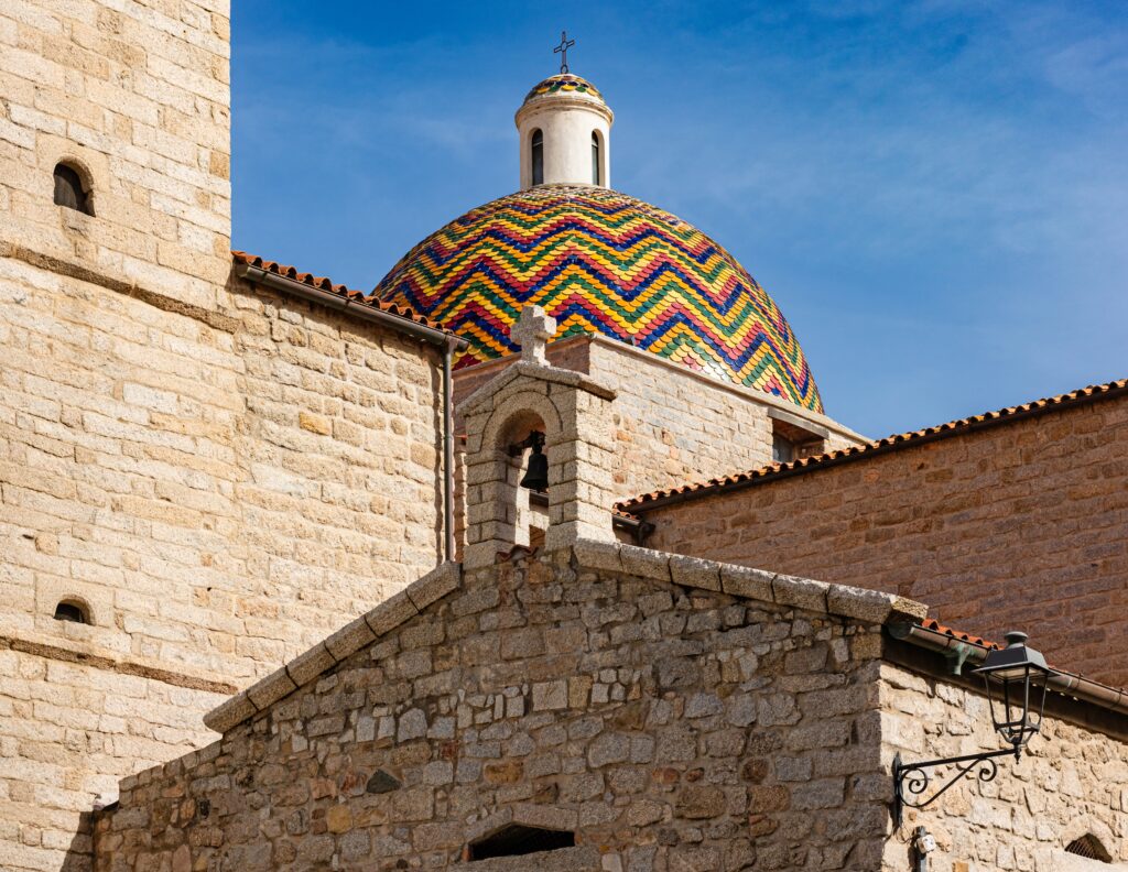colourful dome of the Basillica